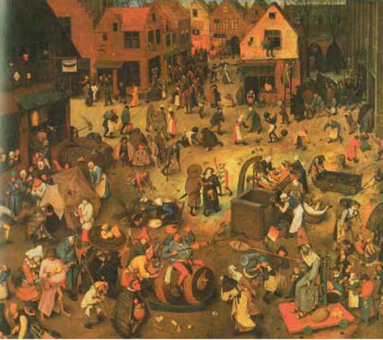 Pieter Bruegel d.æ.: “Kampen mellem Karneval og Faste”, 1559.